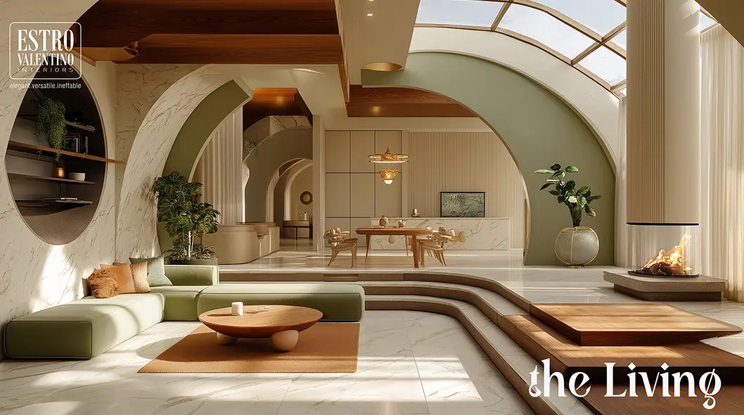 Luxury living room design by Estro Valentino Interiors